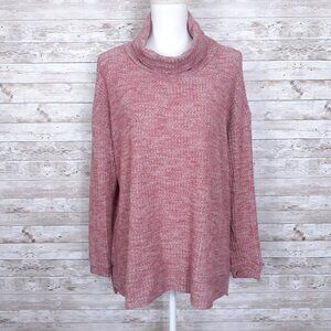 Everleigh Womens Top S Turtleneck Pink 480A